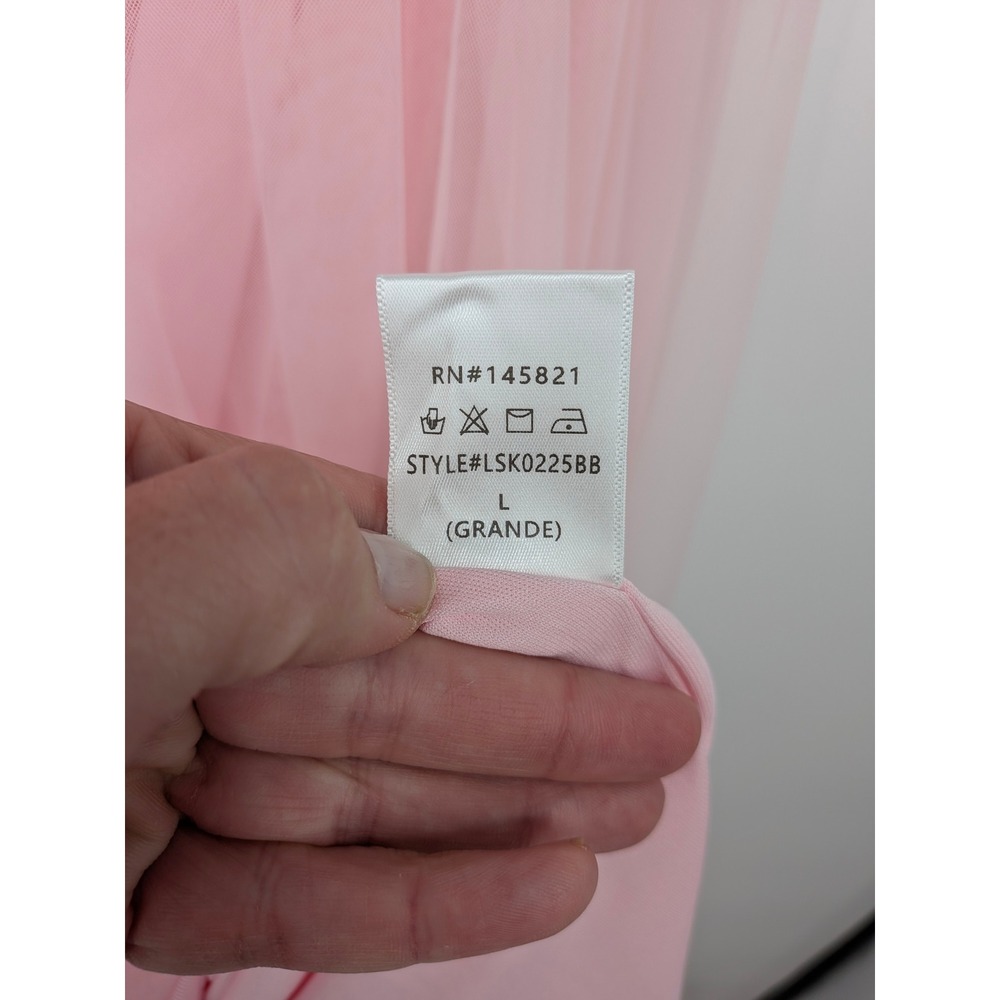Baltic Born Mila Tulle Skirt L Pastel Pink Maxi Formal Party Balletcore Fairy - Picture 7 of 9